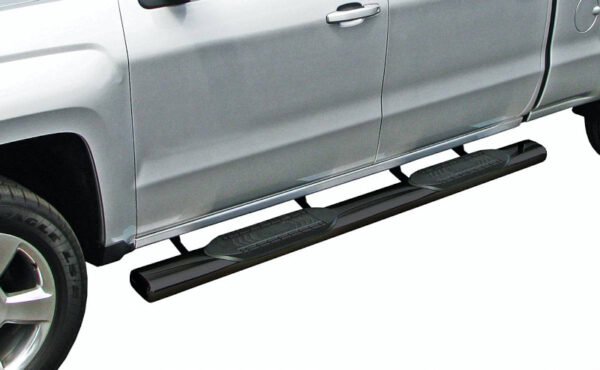 Steelcraft 6 Inch Oval Sidebars - Stainless & Black - Image 2